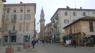 Piedmont, Piemonte İtalya 'daki Alessandria bölgesinde Casale Monferrato. Yüksek kalite 4k görüntü