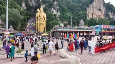 Kuala Lumpur, Malezya - 25 Ağustos 2024: Batu Caves KL. Yüksek kalite 4k görüntü