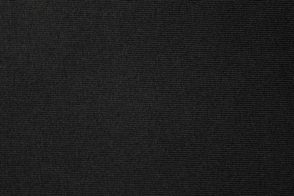 Czarna Bawełniana Tkanina Tło Tekstury Zbliżenie — Zdjęcie stockowe