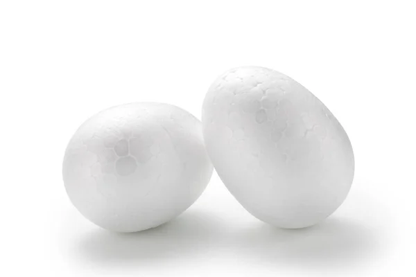 白い背景で隔離された楕円形のスタイルの泡の球 — ストック写真