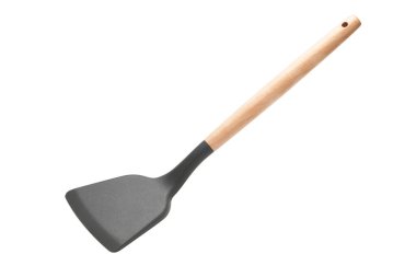 Silikon spatula beyaz arka planda izole edildi. Mutfak Utensil.