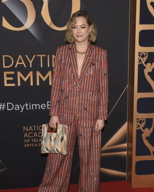 Los Angeles, CA USA - 15 Aralık 2023. Annika Noelle 50. Yıllık Gündüz Emmy Ödülleri 'ne katıldı.