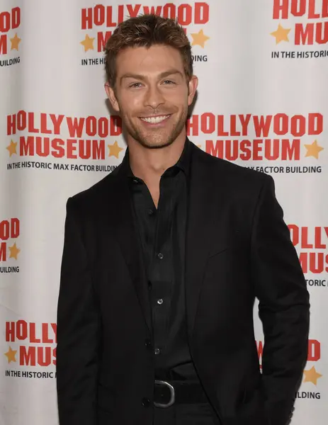 stock image Hollywood, CA USA - December 13, 2023: Evan Hofer attends the 50th Annual Daytime Emmys TV History Exhibit and Nominee Reception.