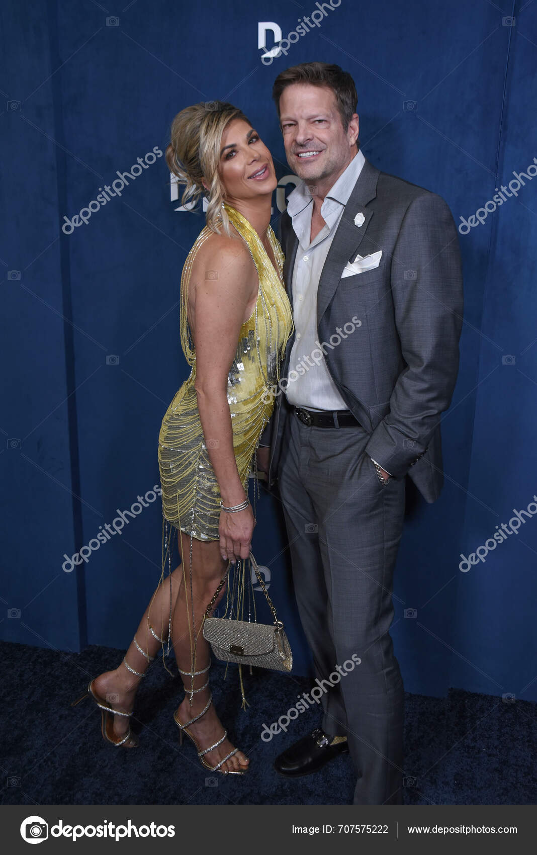 Beverly Hills Usa March 2024 Alexis Bellino John Janssen Attends