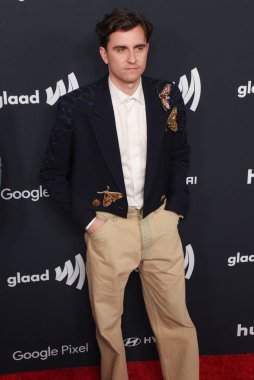 Beverly Hills, CA USA - 14 Mart 2024: Billy Harris 35. Yıllık GLAAD Ödüllerine katıldı.