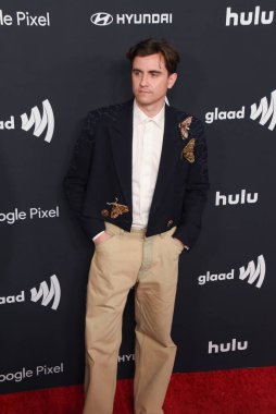 Beverly Hills, CA USA - 14 Mart 2024: Billy Harris 35. Yıllık GLAAD Ödüllerine katıldı.