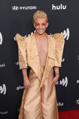 Beverly Hills, CA USA - 14 Mart 2024: Frankie Grande 35. Yıllık GLAAD Ödüllerine katıldı.