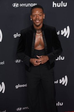 Beverly Hills, CA USA - 14 Mart 2024: Tarek Ali 35. Yıllık GLAAD Ödüllerine katıldı.