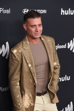 Beverly Hills, CA USA - 14 Mart 2024: Omar Sharif Jr. 35. Yıllık GLAAD Ödüllerine katıldı.