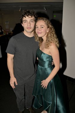 Burbank, CA USA - May 2, 2024: Bryce Gheisar, Jillian Shea Spaeder attends screening of the short film The Noise. clipart