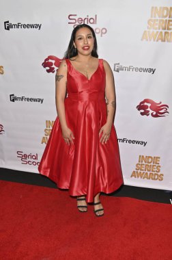 Burbank, CA USA - 15 Mayıs 2023: Amy Solano 14. Bağımsızlık Serisi Ödüllerine katıldı.