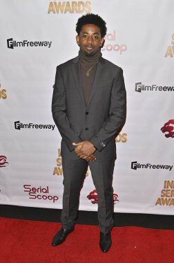 Burbank, CA USA - 15 Mayıs 2023: Daniel Augustin 14. Bağımsızlık Serisi Ödüllerine katıldı.