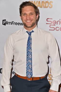 Burbank, CA USA - 15 Mayıs 2023: Cedric Gegel 14. Bağımsızlık Serisi Ödüllerine katıldı.