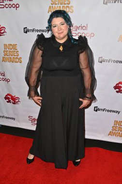 Burbank, CA USA - 15 Mayıs 2023: Giorgiana Lascu 14. Bağımsızlık Serisi Ödüllerine katıldı.