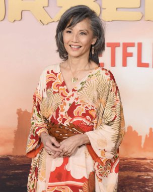 Hollywood, CA USA - 15 Şubat 2024: Tamlyn Tomita Netflix 'in Avatar Son Hava Bükücü filminin galasına katıldı.