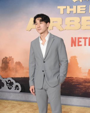 Hollywood, CA USA - 15 Şubat 2024: Sam Song Li Netflix 'in Avatar' ı Son Hava Bükücü 'nün galasına katıldı.