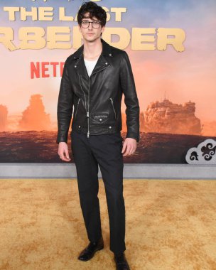 Hollywood, CA USA - 15 Şubat 2024: Milo Manheim Netflix 'in Avatar Son Hava Bükücü filminin galasına katıldı.
