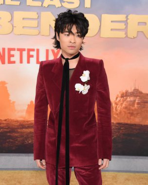 Hollywood, CA USA - 15 Şubat 2024: Dallas Liu Netflix 'in Avatar' ı Son Hava Bükücü 'nün galasına katıldı.