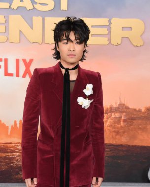 Hollywood, CA USA - 15 Şubat 2024: Dallas Liu Netflix 'in Avatar' ı Son Hava Bükücü 'nün galasına katıldı.