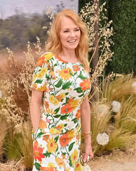 Stock image Westwood, CA USA - July 11, 2024: Marg Helgenberger attends the premiere of the movie Twisters.