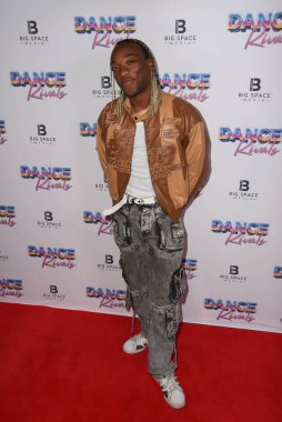 Beverly Hills, CA USA - July 14, 2024: Jaheem Toombs attends the premiere of movie Dance Rivals clipart