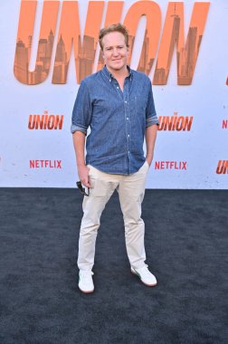 Hollywood, CA USA - 12 Ağustos 2024: Patch Darragh Netflix 'in The Union galasına katıldı.