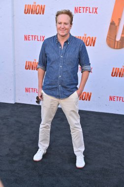 Hollywood, CA USA - 12 Ağustos 2024: Patch Darragh Netflix 'in The Union galasına katıldı.