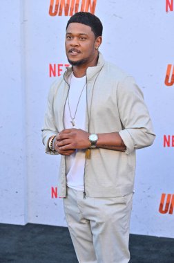 Hollywood, CA USA - 12 Ağustos 2024: Pooch Hall Netflix 'in The Union galasına katıldı.