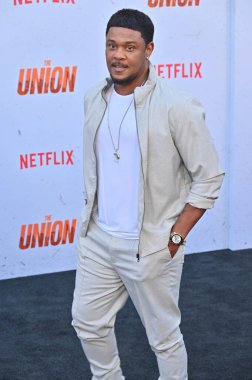 Hollywood, CA USA - August 12, 2024: Pooch Hall attends the premiere of Netflix's The Union. clipart