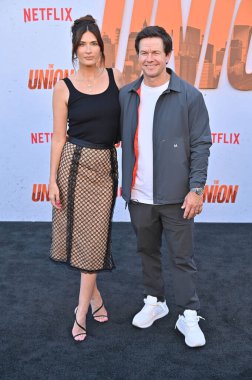 Hollywood, CA USA - August 12, 2024: Rhea Durham, Mark Wahlberg attends the premiere of Netflix's The Union.