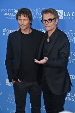 Los Angeles, CA USA - September 28, 2024: Dimitri Hamlin, Harry Hamlin attends Project Angel Food's 2024 Angel Awards. clipart