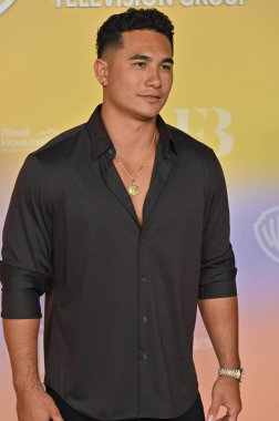 Los Angeles, CA USA - 10 Ekim 2024: Kekoa Kekumano Warner Bros. Television Group 'un Sonbahar TV sezonu kutlamalarına katıldı.