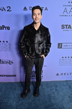 Hollywood CA USA - November 12, 2024: Kanoa Goo attends The Critics Choice Association's 3rd Annual Celebration of AAPI Cinema & TV. clipart