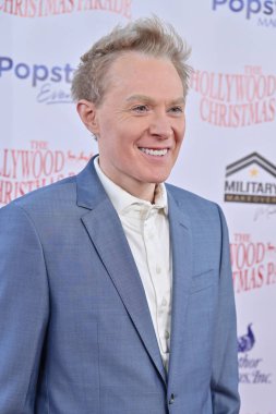 Hollywood, CA USA - December 1, 2024: Clay Aiken attends the 92nd Annual Hollywood Christmas Parade. clipart