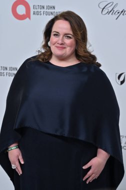 Batı Hollywood, CA USA - 2 Mart 2025: Jessica Gunning 33. Elton John AIDS Vakfı Akademisi İzleme Partisine katıldı