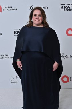 West Hollywood, CA USA - March 2, 2025: Jessica Gunning attends 33rd Annual Elton John AIDS Foundation Academy Awards Viewing Party clipart