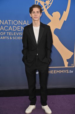 Los Angeles, CA USA - 15 Mart 2025: Jacob Tremblay 3. Geleneksel Çocuk ve Aile Emmy Ödülleri 'ne katıldı