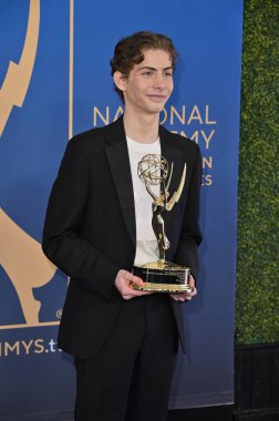 Los Angeles, CA USA - 15 Mart 2025: Jacob Tremblay 3. Geleneksel Çocuk ve Aile Emmy Ödülleri 'ne katıldı
