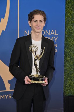 Los Angeles, CA USA - 15 Mart 2025: Jacob Tremblay 3. Geleneksel Çocuk ve Aile Emmy Ödülleri 'ne katıldı
