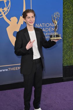 Los Angeles, CA USA - 15 Mart 2025: Jacob Tremblay 3. Geleneksel Çocuk ve Aile Emmy Ödülleri 'ne katıldı