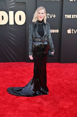 Hollywood, CA USA - 24 Mart 2025: Catherine O 'Hara Apple TV' ye katıldı The Studio World Premiere Screening