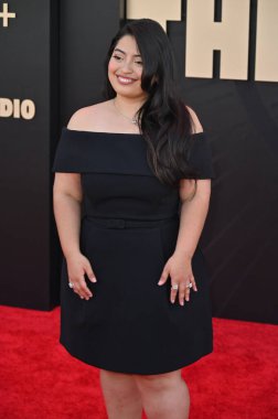 Hollywood, CA USA - 24 Mart 2025: Keyla Monterroso Mejia Apple TV 'ye katıldı The Studio World Premiere Screening