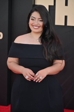 Hollywood, CA USA - 24 Mart 2025: Keyla Monterroso Mejia Apple TV 'ye katıldı The Studio World Premiere Screening