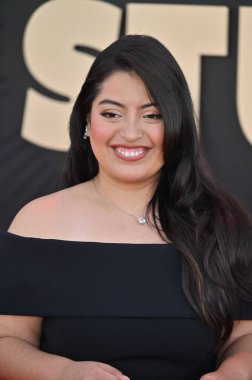 Hollywood, CA USA - 24 Mart 2025: Keyla Monterroso Mejia Apple TV 'ye katıldı The Studio World Premiere Screening