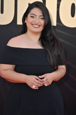 Hollywood, CA USA - 24 Mart 2025: Keyla Monterroso Mejia Apple TV 'ye katıldı The Studio World Premiere Screening