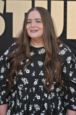 Hollywood, CA USA - 24 Mart 2025: Aidy Bryant Apple TV 'ye katıldı The Studio World Premiere Screening