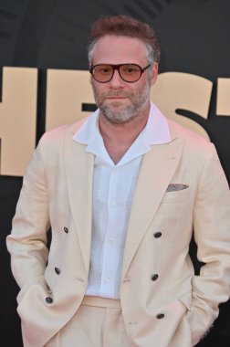 Hollywood, CA USA - 24 Mart 2025: Seth Rogen Apple TV 'ye katılıyor The Studio World Premiere Screening