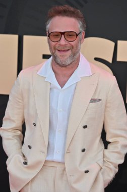 Hollywood, CA USA - 24 Mart 2025: Seth Rogen Apple TV 'ye katılıyor The Studio World Premiere Screening