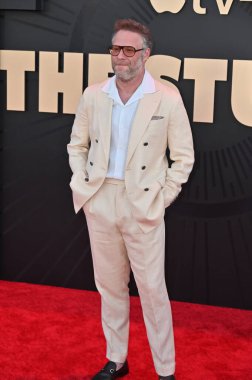 Hollywood, CA USA - 24 Mart 2025: Seth Rogen Apple TV 'ye katılıyor The Studio World Premiere Screening