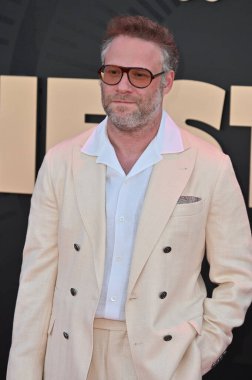 Hollywood, CA USA - 24 Mart 2025: Seth Rogen Apple TV 'ye katılıyor The Studio World Premiere Screening